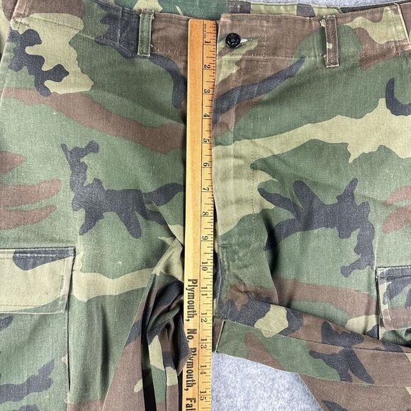 Vintage Gung Ho Burk Camo Pants Mens 34 Military Cargo Y2K Distressed USA Made* - Picture 12 of 16